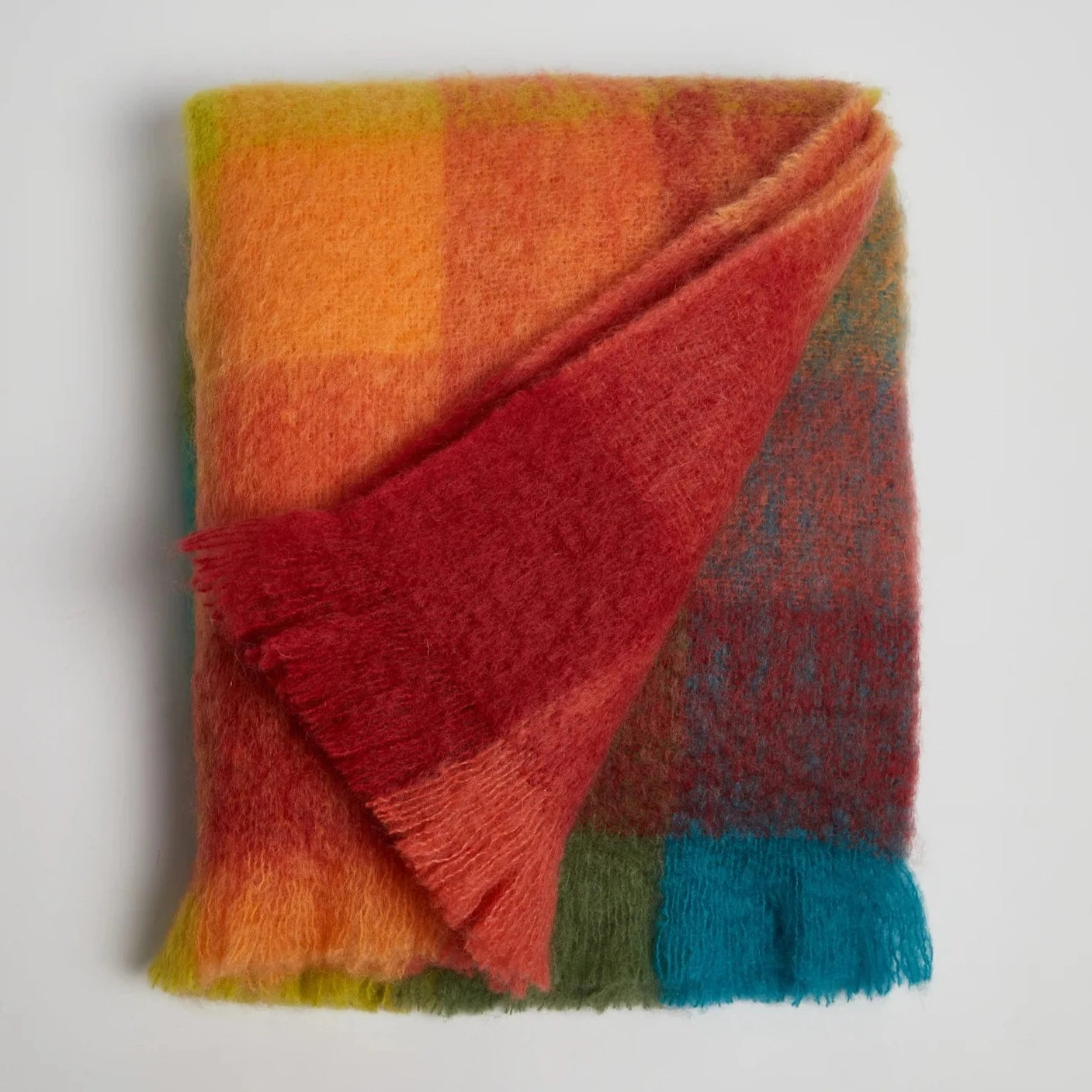 Mohair Blanket - Country Cottage Check