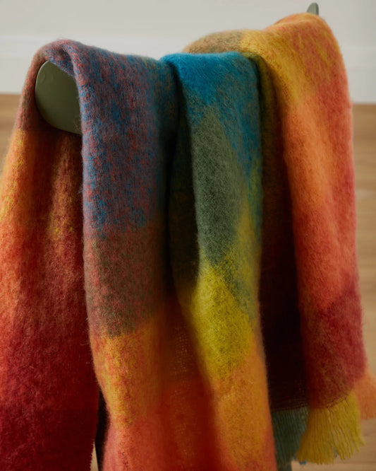 Mohair Blanket - Country Cottage Check