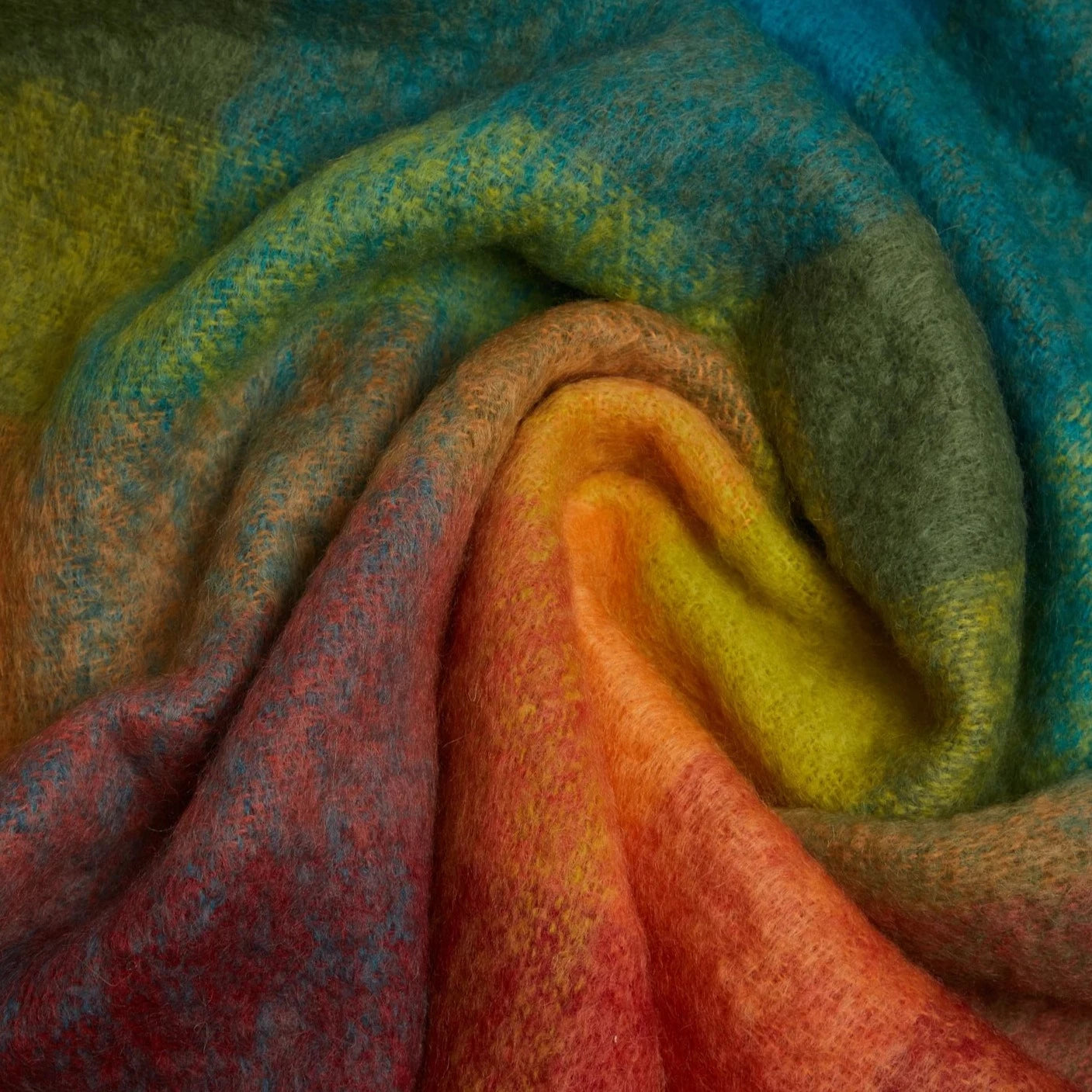 Mohair Blanket - Country Cottage Check