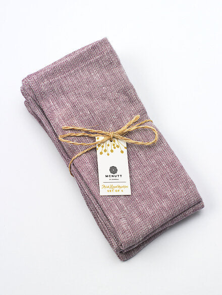 Soft Plum Irish Linen Napkin
